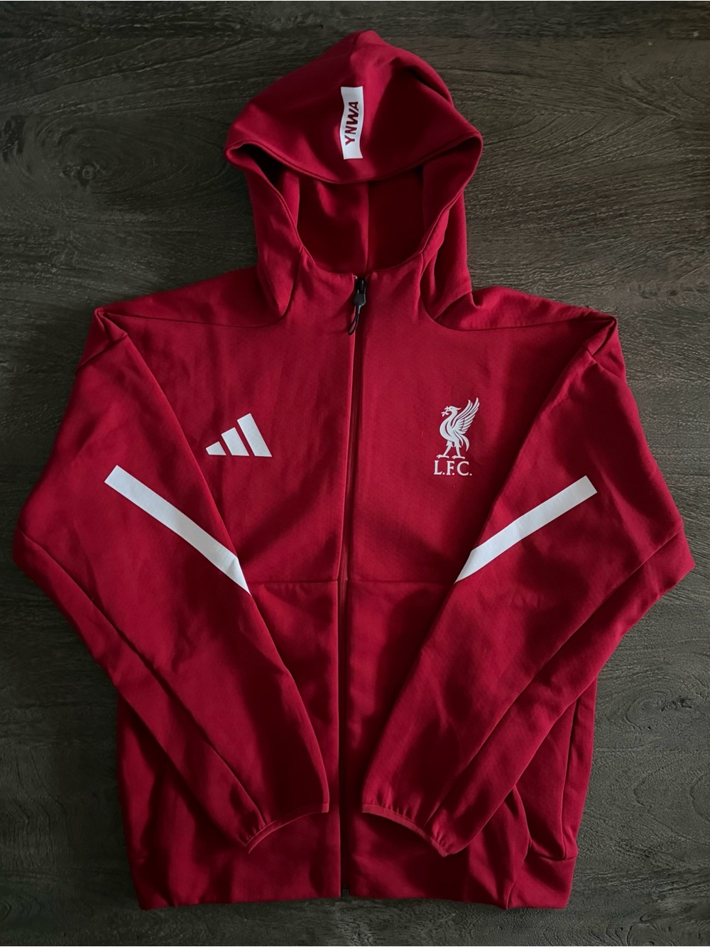Adidas Liverpool FC Red Zip-Up Anthem Jacket